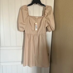 Copper Key dress Tan